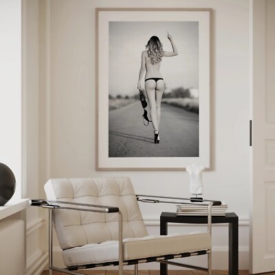 Chic Black & White Photography Poster, Modern Minimalist Wall Art, Home Decor