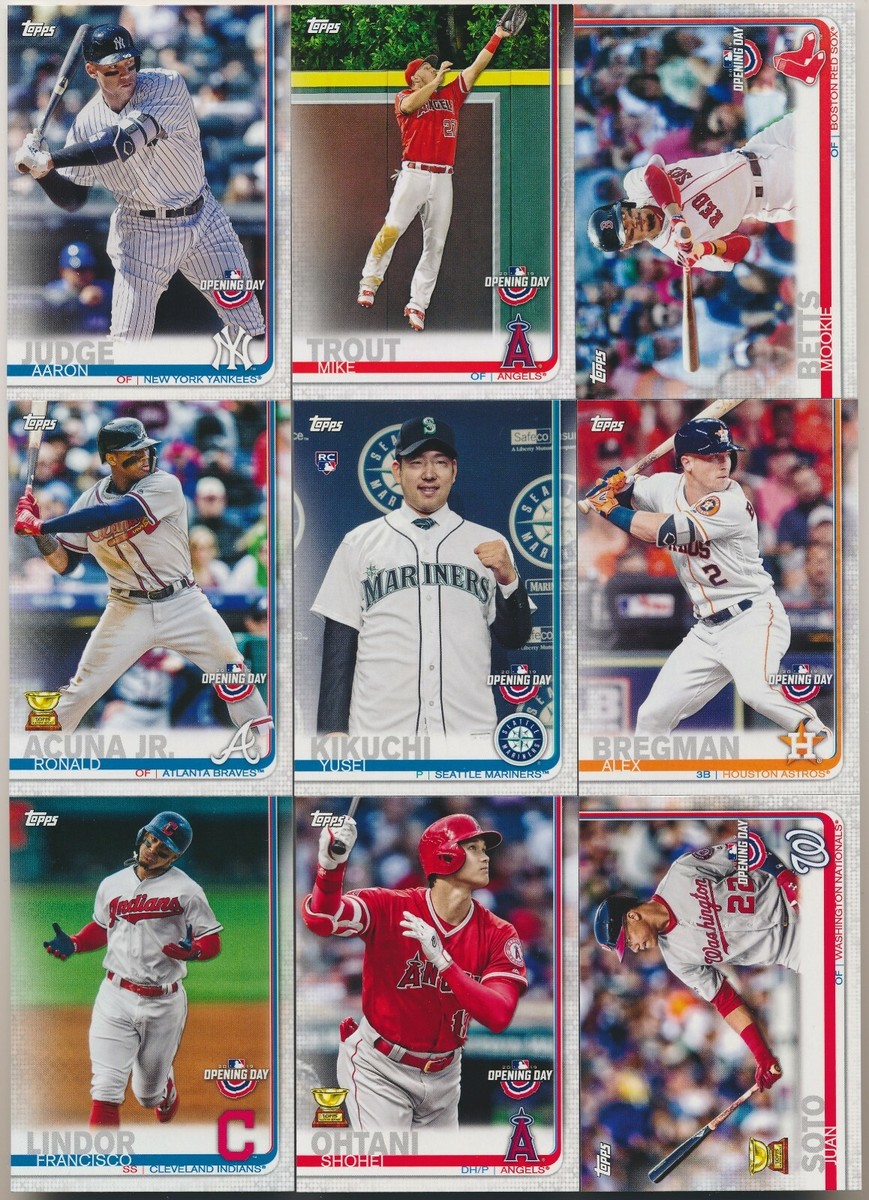 2019 Topps Opening Day Baseball Pick From List #1 - #200 Base & RC
