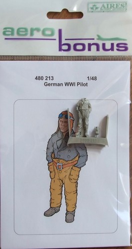 Figura AEROBONUS (por AIRES) 1/48 ALEMÁN PILOTO DE LA PRIMERA GUERRA MUNDIAL. 480 213 - Imagen 3 de 3
