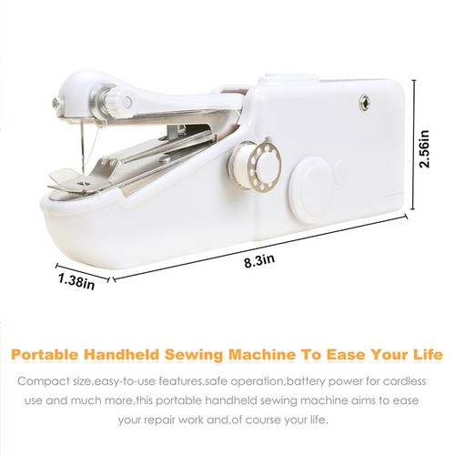 Smart Mini Electric Tailor Stitch Hand-held Sewing Machine w/ 126Pcs Sewing Kit - 第 34/49 張圖片
