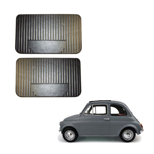 FIAT 500 L EPOCA 1965 COPPIA PANNELLI PORTE ANTERIORI LATERALI NERO PELLE