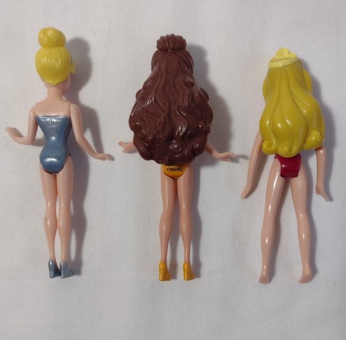 Polly Pocket Princess Dolls Lot Of 3 With 2 Dresses - Picture 4 of 4