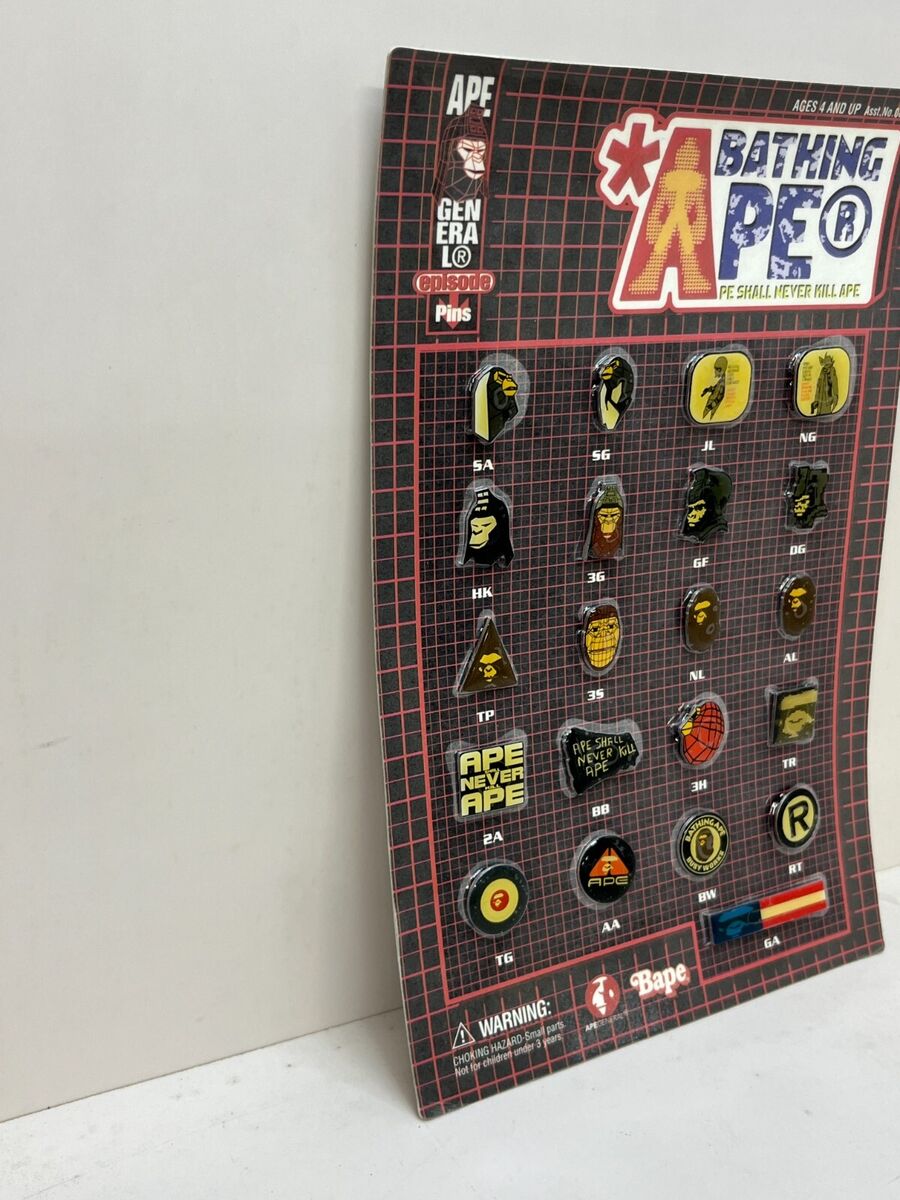 A BATHING APE episode Pins ape GENRAL pins JP Brand A BATHING APE episode Pins ape GENRAL pins JP Brand