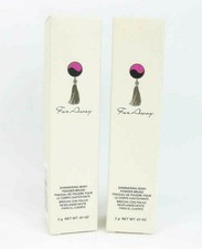Far Away By Avon Shimmering Body Powder  Brush In 1 Travel Size 2 NEW