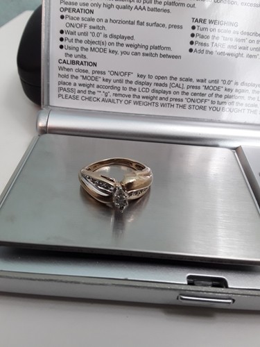 Ladies 10KT GOLD DIAMOND RING Natural diamonds SIZE 4.25 (4.05 ) Grams 10k Gold - Picture 4 of 10
