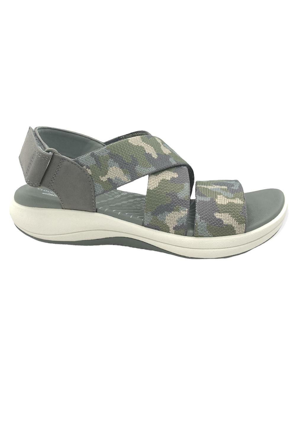 CLOUDSTEPPERS by Clarks Sport Sandals Mira Lily Olive Camo | eBay