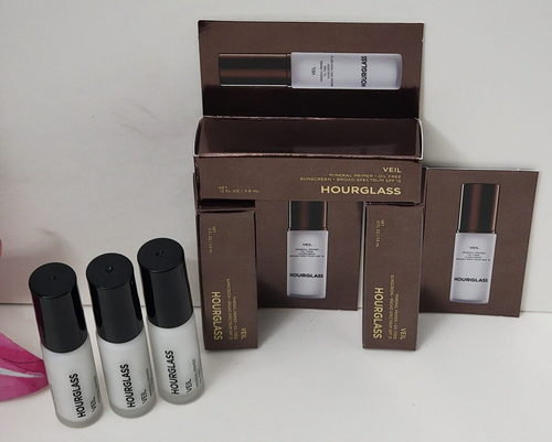 3 pk HOURGLASS VEIL Mineral Primer 0.12 fl oz Oil-Free MINI SIZE - Picture 2 of 5