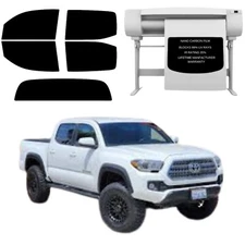 Precut Tint Kit Nano Carbon Film for Toyota Tacoma 2016 All Sides and Solid Back