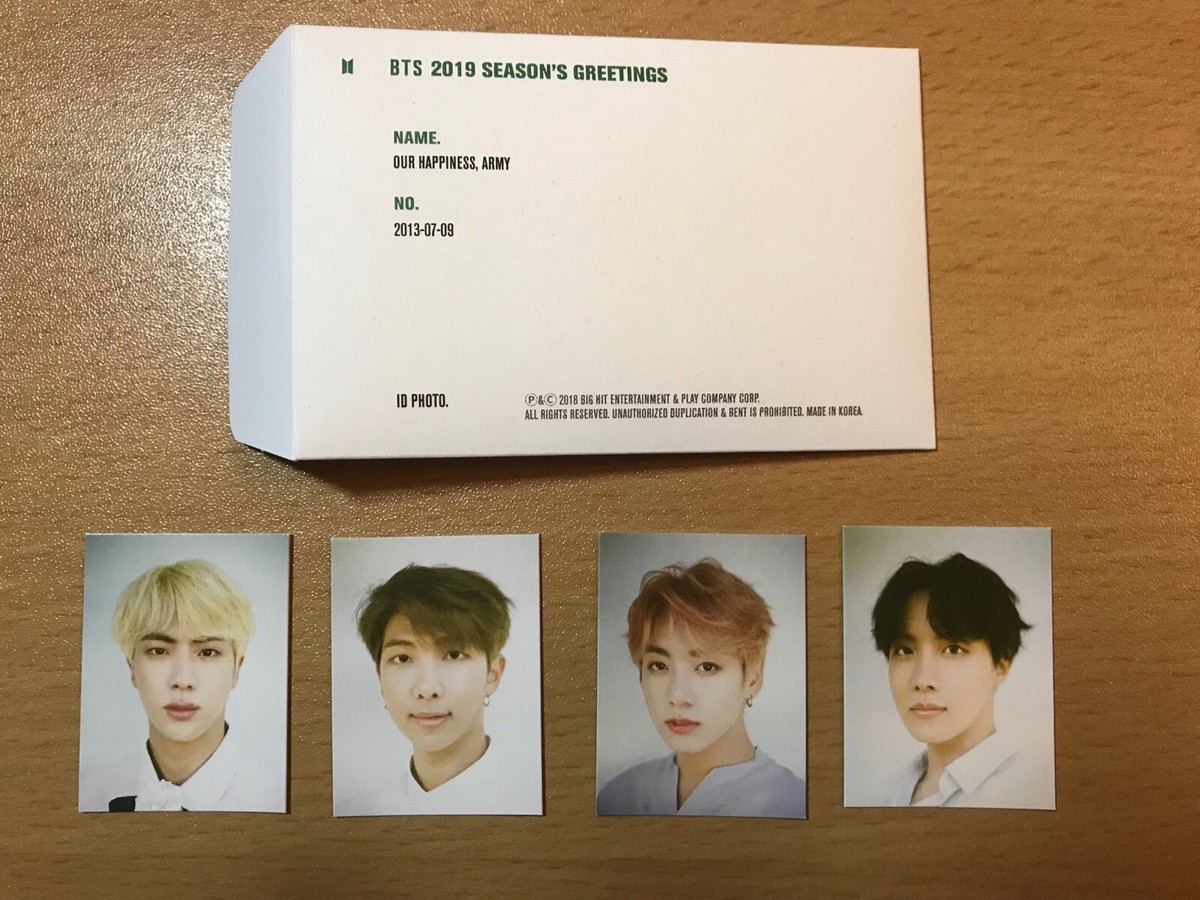 BTS Official 2019 Season's Greeting RM SUGA JHOPE JIN JIMIN V