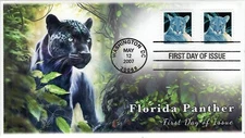 AO-4139-1, 2007, Florida Panther, Sheet Stamp, Add-on Cachet, FDC, SC 4139,