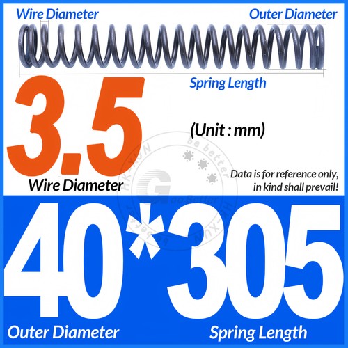 Molla a compressione lunghezza 305 mm molle a pressione OD 3-60 mm filo diametro 0,3 mm-6,0 mm - Foto 163 di 196