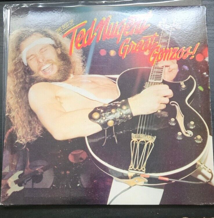 1981 Ted Nugent Great Gonzo Full Album Vinyl Record 12' Rare And Tested