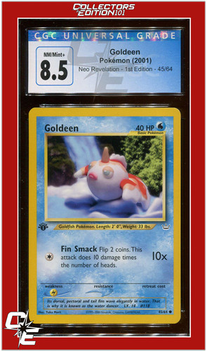Goldeen (1st Edition) graded CGC 8.5 for sale on eBay
