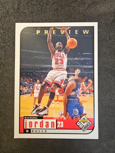 MICHAEL JORDAN CHICAGO BULLS 1998-99 UPPER DECK CHOICE PREVIEW #23 CARD