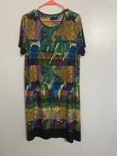 Rafaella Dress Women’s Large Short Sleeve Multicolor Q98