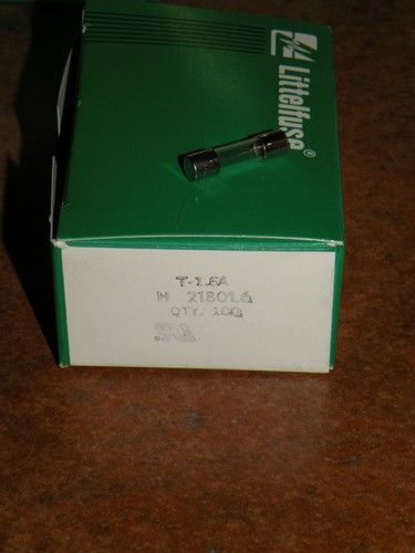 New Case of (100) Littelfuse T-1.6A Fuses - 第 1/5 張圖片