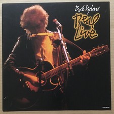 BOB DYLAN Rare 1984 VINTAGE PROMO POSTER FLAT for Real Live CD 12x12 USA