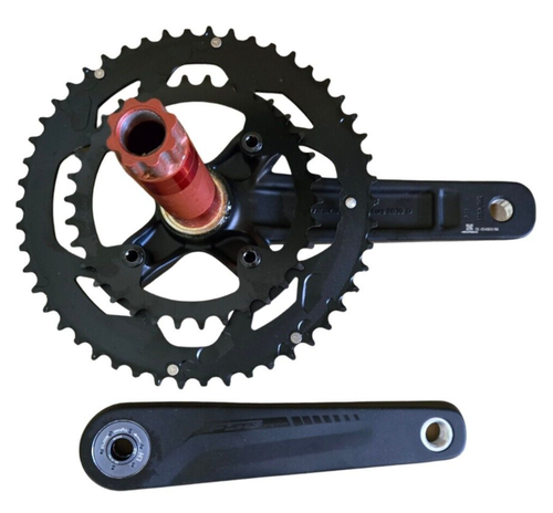 Guarnitura bici da strada FSA Omega 172,5mm 50t 34t BB386 11 velocità adatta Shimano - Foto 4 di 11