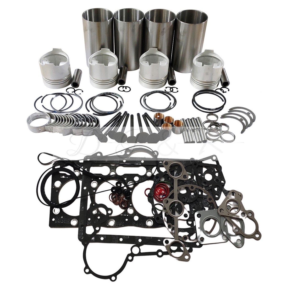 4JB1 Overhaul Rebuild kit for Bobcat 843 853 1213 960 2060 Skid