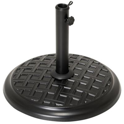 Schirmständer Beton rund schwarz 15 kg Ø 45 cm Sonnenschirmständer Schirm-Fuß