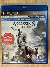 Assassins Creed III - Walmart Edition (Sony PlayStation 3) TESTED CIB