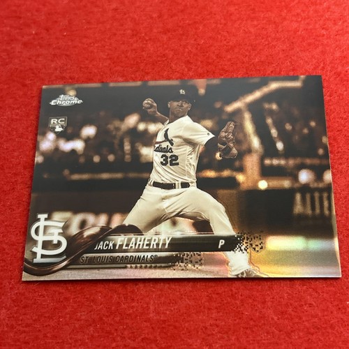 2018 Topps Chrome Jack Flaherty #4 Sepia Refractor (RC) Rookie Card