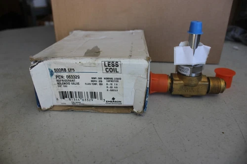 Emerson Refrigeration Solenoid Valve 5/8 SAE, #500RB6F5 Less Coil