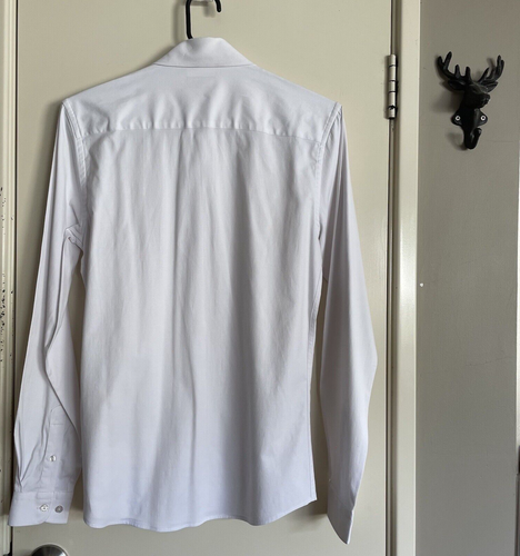 Boohoo Man Men's Long Sleeve Classic White Shirt Size S Small Buttons Collared - Picture 5 of 17