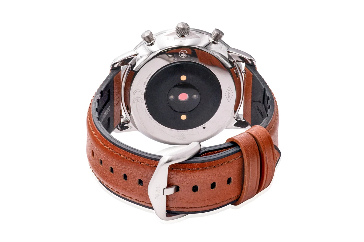 Hviske I udlandet Duchess Fossil Hybrid Smartwatch HR Neutra Brown Leather FTW7026 | eBay