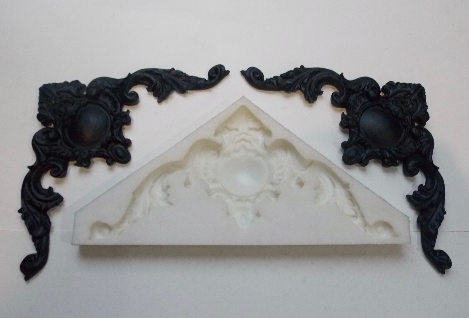 Nuevo molde de goma de silicona ornamentado de estilo francés