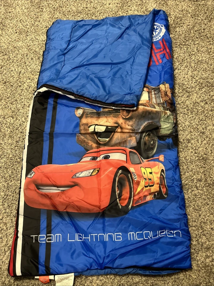 Saco de dormir para niños Disney Cars Lightning Mcqueen Tow Mater Friends To The Finish Foto 2 de 4