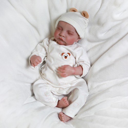 Handmade Reborn Baby Dolls Realistic Baby Girl Doll Vinyl Silicone Newborn Gift - Afbeelding 15 van 21