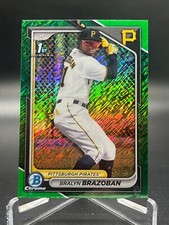 2024 Bowman Chrome BRALYN BRAZOBAN GREEN SHIMMER REFRACTOR 54/99 #BCP-224