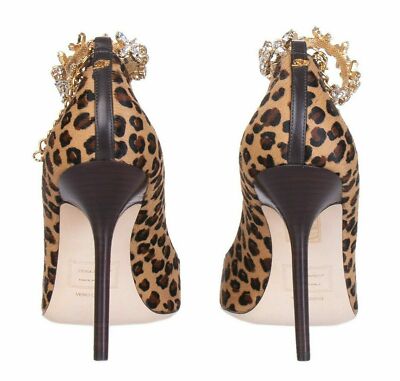RRP  550 DSQUARED Calf Hair & Leather Court Shoes Size 39