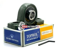 TOPROL UCP204-12 PILLOW BLOCK ¾” bore 2 BOLT
