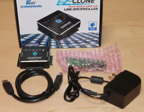 Kingwin EZ-Clone USB3.0 SATA/IDE HDD Ext Adapter Duplicator (USI-2535CLU3)