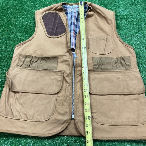 Brush Master Vintage Hunting Game Bag Shooting Vest Pockets Size Large USA - Picture 12 of 12