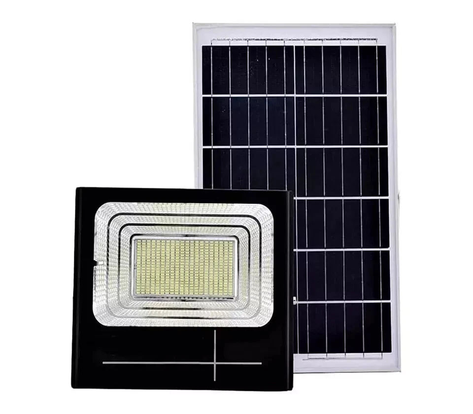 NUOVA 2024 FARO SOLARE 200W LED con PANNELLO FARETTO CREPUSCOLARE TELECOMANDO