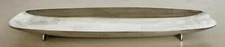 Vintage Modern Sleek F.B.Rogers Footed Silverplate Serving Tray Platter 13.5"x5”