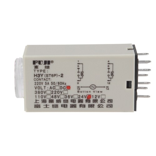 24VDC 10S 8 Klemmen Bereich Einstellbar Zeitschalter Zeitrelais H3Y(ST6P)-2 - Bild 3 von 5