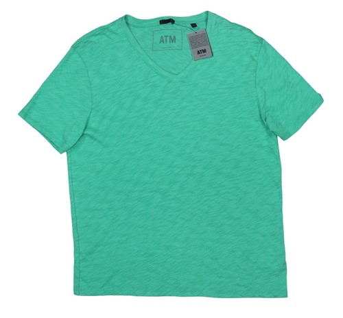 ATM Anthony Thomas Melillo 100% Cotton Short Sleeve V-Neck Mens T-Shirt NWT - Picture 2 of 3