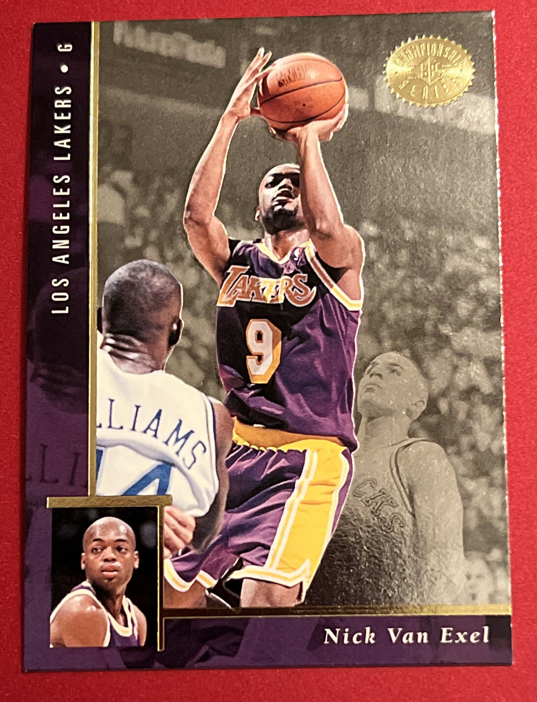 1995-96 SP Championship Los Angeles Lakers Basketball Card #53 Nick Van Exel MVP