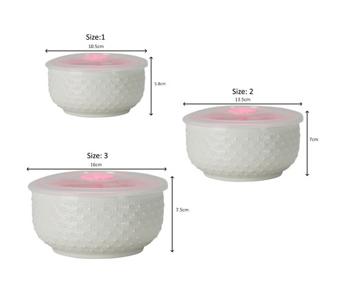 Contenedor de almacenamiento de alimentos apilable de cerámica para microondas con tapa ventilada de aire 3 piezas - Imagen 18 de 24