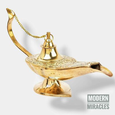 Aladdin Magic Lamp Genie Messing Öllampe Aladdin Chirag Räuchergefäß Weihnachten