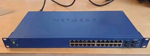 NETGEAR ProSafe 24 Port Stackable Gig Smart Managed Switch GS724TS V1H1 4 X SFP