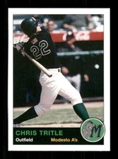 2002 Grandstand Modesto A's 22 Chris Tritle SSP BXCP29