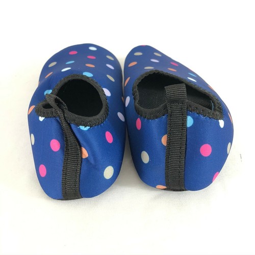 Toddler Girls Water Shoes Slip On Fabric Lightweight Polka Dot Blue Size 11.5-12 - Picture 3 of 5