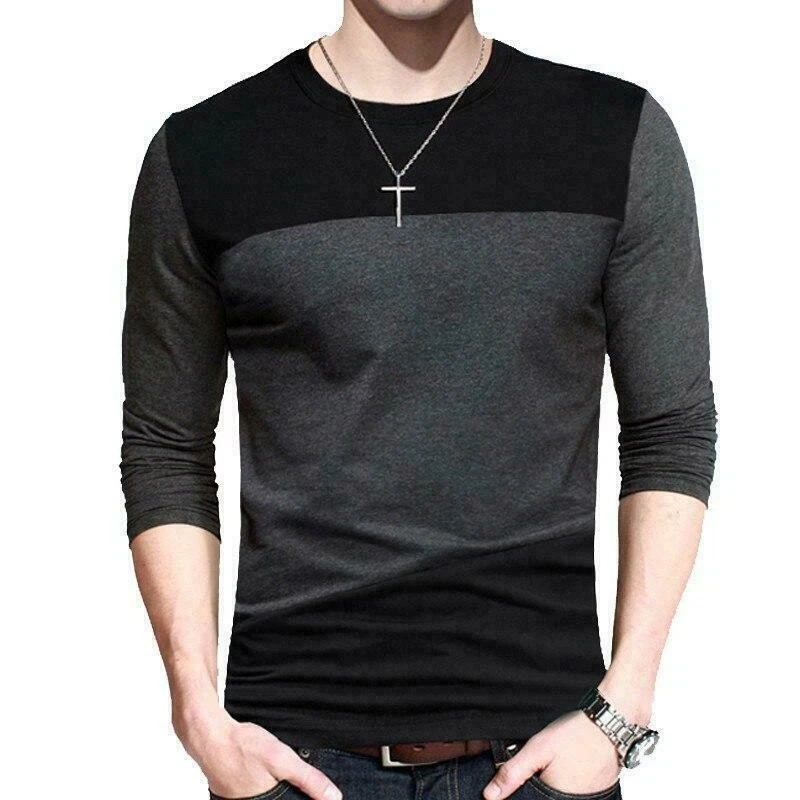 Camiseta manga larga cuello alto hombre new arrivals