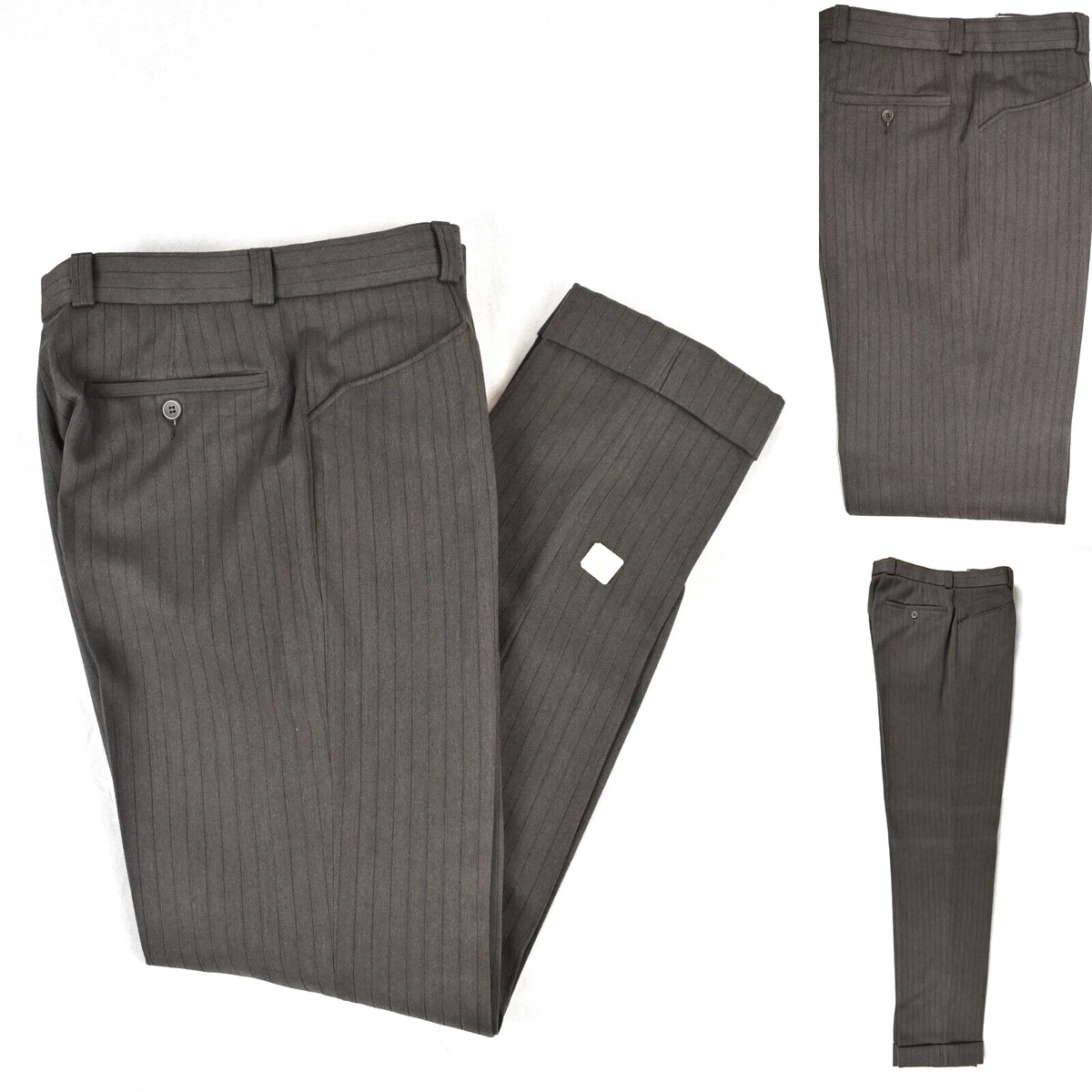 Pantaloni Uomo Eleganti Classici Invernali Pantalone Vita Alta