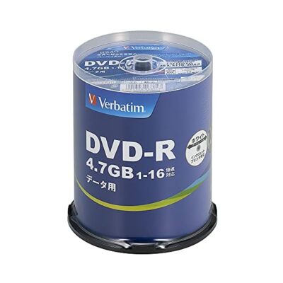 100 Verbatim Rohlinge DVD-R Daten Discs 4,7GB 1x-16x Inkjet Printable DHR47JP...